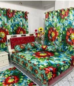 3D বেডশীট ৯ পিসের কম্বো সেট।